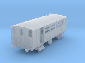 o-148-kesr-steam-railcar-1 in Clear Ultra Fine Detail Plastic