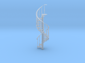 s-35-spiral-stairs-rh-x18 in Clear Ultra Fine Detail Plastic