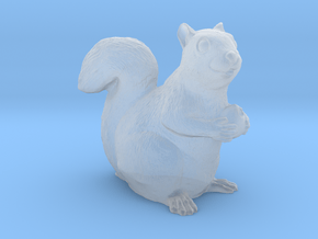 Squirrel miniature in high detail in Clear Ultra Fine Detail Plastic