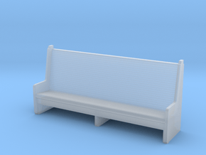 Vintage Wooden Bench 1/72 in Clear Ultra Fine Detail Plastic