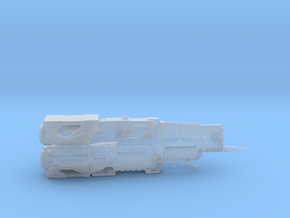 UNSC Halcyon Class Cruiser high detail small in Clear Ultra Fine Detail Plastic