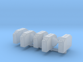 Ticket Gates (5 Parts) 1/100 in Clear Ultra Fine Detail Plastic