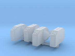 Ticket Gates (4 Parts) 1/76 in Clear Ultra Fine Detail Plastic