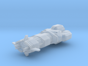 The EXPANSE / MCRN Vortex class destroyer in Clear Ultra Fine Detail Plastic