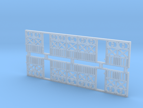 o-87-wcpr-end-balcony in Clear Ultra Fine Detail Plastic