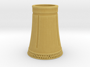 Nuclear Cooling Tower 1/3000 in Tan Fine Detail Plastic