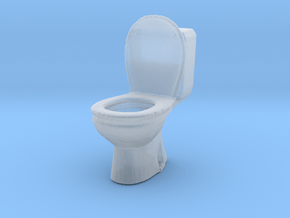 Toilet WC 1/30 in Clear Ultra Fine Detail Plastic