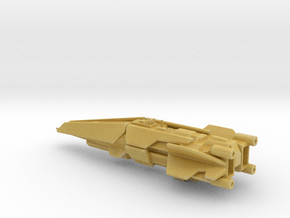 UNSC destroyer high detail /small , 4.41cm in Tan Fine Detail Plastic