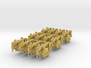 Crawler Crane (transport) (x12) 1/285 in Tan Fine Detail Plastic