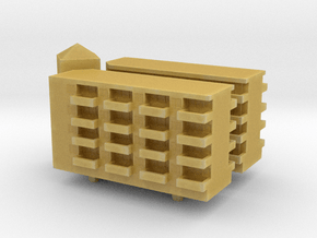 Residential Complex 1/600 in Tan Fine Detail Plastic