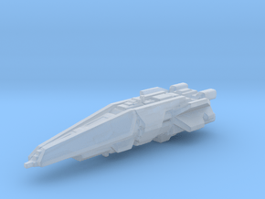 UNSC destroyer high detail 3cm in Clear Ultra Fine Detail Plastic