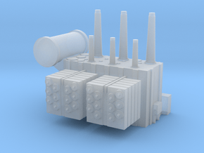 Substation Transformer 1/120 in Clear Ultra Fine Detail Plastic