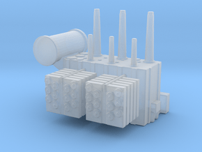 Substation Transformer 1/400 in Clear Ultra Fine Detail Plastic
