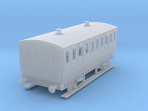0-148fs-mgwr-4w-3rd-class-coach in Clear Ultra Fine Detail Plastic