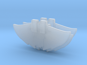 Battlefleet Gothic Tau Protector cruiser/3 in Clear Ultra Fine Detail Plastic