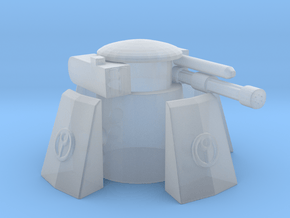 Tau sentry turret / gun in Clear Ultra Fine Detail Plastic