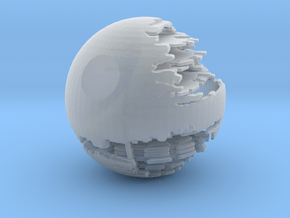 The Death Star II small in Clear Ultra Fine Detail Plastic