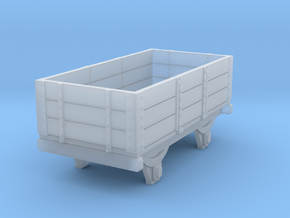 0-re-76-eskdale-3-plank-wagon in Clear Ultra Fine Detail Plastic