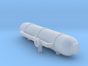water/ gas tank 4 in Clear Ultra Fine Detail Plastic
