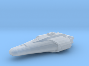 Traveller Beowulf-class Type-A Free Trader in Clear Ultra Fine Detail Plastic
