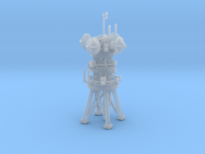 Antenna tower 3" in Clear Ultra Fine Detail Plastic