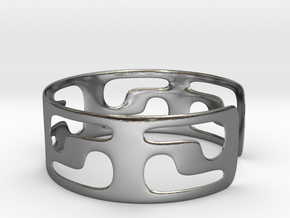 Bracciale05_d70mm in Polished Silver