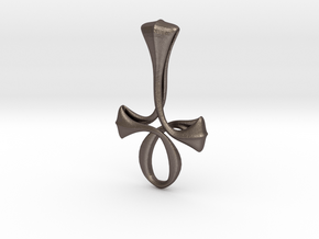 Ankh - large in Polished Bronzed Silver Steel