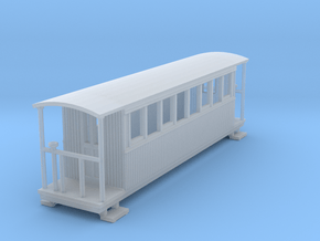 o-100-redlake-tramway-bogie-coach in Clear Ultra Fine Detail Plastic