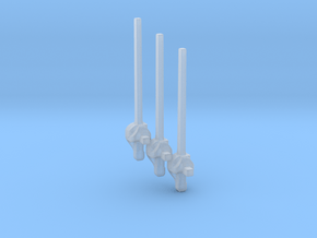 Rapiers for 28mm/35mm minis - 3 pieces in Clear Ultra Fine Detail Plastic