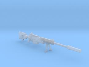 AX50 sniper rifle 1:6 in Clear Ultra Fine Detail Plastic