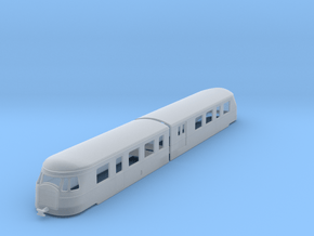 bl87-billard-a150d2-artic-railcar in Clear Ultra Fine Detail Plastic