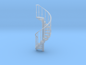 s-64fs-spiral-stairs-market-lh-2a in Clear Ultra Fine Detail Plastic