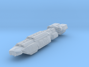 Battlestar Galactica Heracles gunship in Clear Ultra Fine Detail Plastic