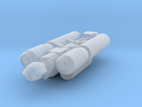 Battlestar Galactica Tube Ship 3 inch in Clear Ultra Fine Detail Plastic