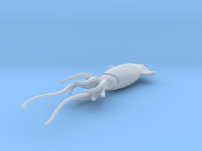 Realistic giant squid / Architeuthis dux in Clear Ultra Fine Detail Plastic