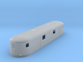 0-144fs-finnish-vr-dm7-railcar-goods-trailer in Clear Ultra Fine Detail Plastic