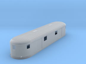 0-120fs-finnish-vr-dm7-railcar-goods-trailer in Clear Ultra Fine Detail Plastic