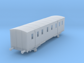 o-148fs-sncf-night-ferry-passenger-baggage-van in Clear Ultra Fine Detail Plastic