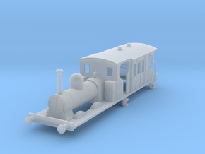 b-97-gswr-cl90-0-6-4-loco-carriage in Clear Ultra Fine Detail Plastic
