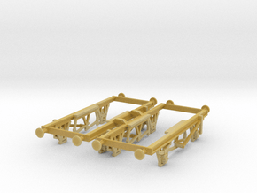 a-87-10ft-wagon-steel-chassis-1a in Tan Fine Detail Plastic
