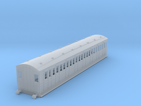 o-100-lcdr-sr-iow-d220-7-cmpt-brk-3rd-coach in Clear Ultra Fine Detail Plastic