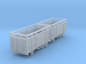 a-cl-152fs-cavan-leitrim-open-cattle-wagon-mod1 in Clear Ultra Fine Detail Plastic