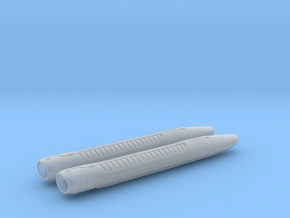 1/1400 USS Ambassador Concept Nacelles in Clear Ultra Fine Detail Plastic