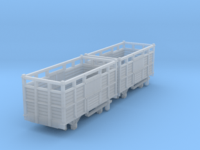 a-cl-152fs-cavan-leitrim-open-cattle-wagon-mod2 in Clear Ultra Fine Detail Plastic