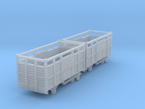a-cl-148fs-cavan-leitrim-open-cattle-wagon-mod2 in Clear Ultra Fine Detail Plastic