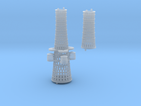 1/350 1919 US Small Battleship Design A7 Cage Mast in Clear Ultra Fine Detail Plastic