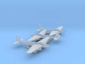 (1:500) (x3) Kugisho Tenga Jet Bomber  in Clear Ultra Fine Detail Plastic