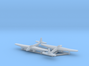(1:700) (x2) Kugisho Tenga Jet Bomber  in Clear Ultra Fine Detail Plastic