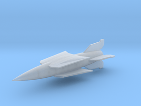 (1:144) V-2 Rakete mit Doppeldeckerflügel in Clear Ultra Fine Detail Plastic