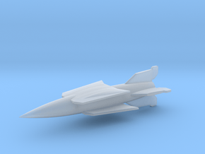 (1:285) V-2 Rakete mit Doppeldeckerflügel in Clear Ultra Fine Detail Plastic